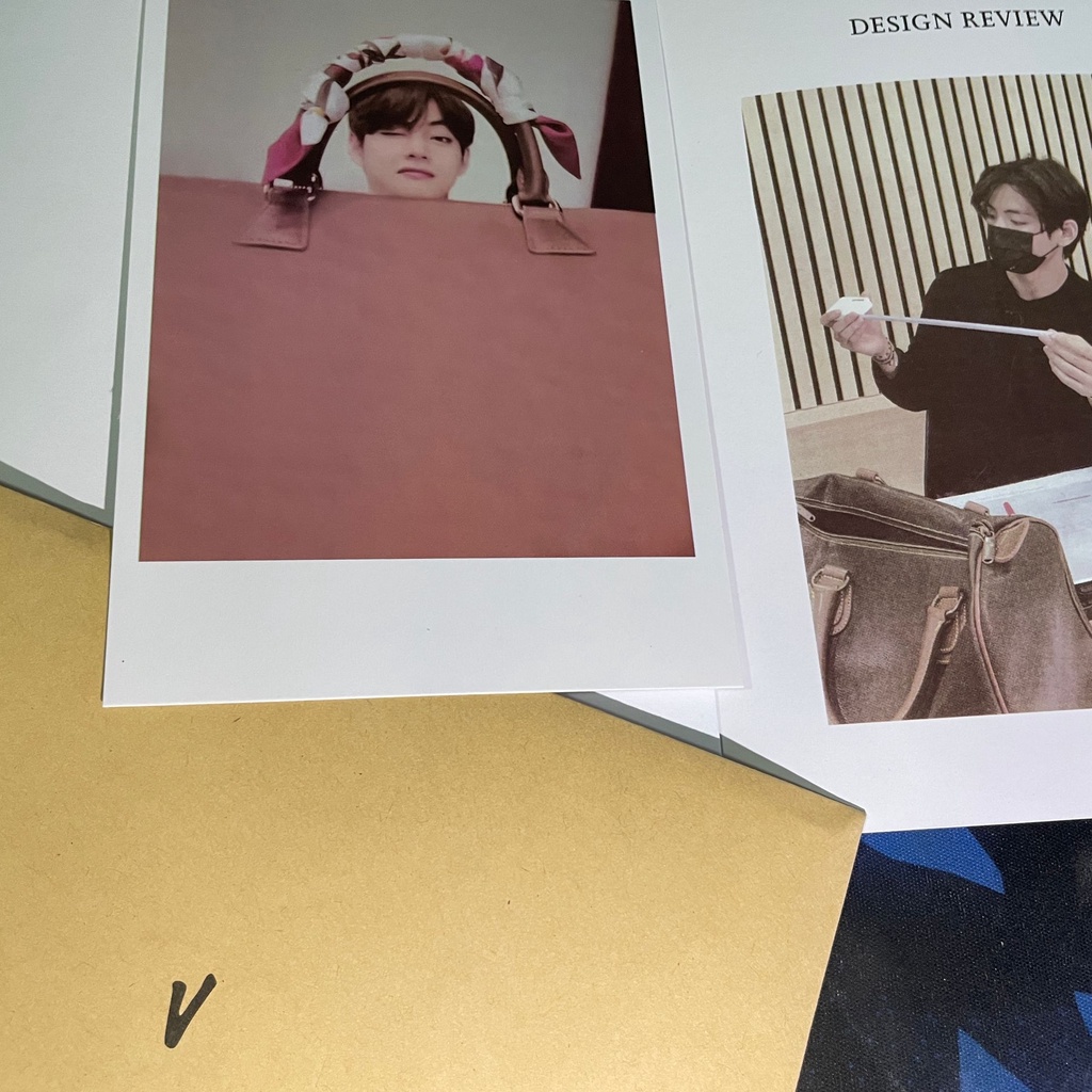 KPOP BTS V Tae Hyung Same Making Log Photo Card Fan Collectible Paper Card Photo Set For ARMY