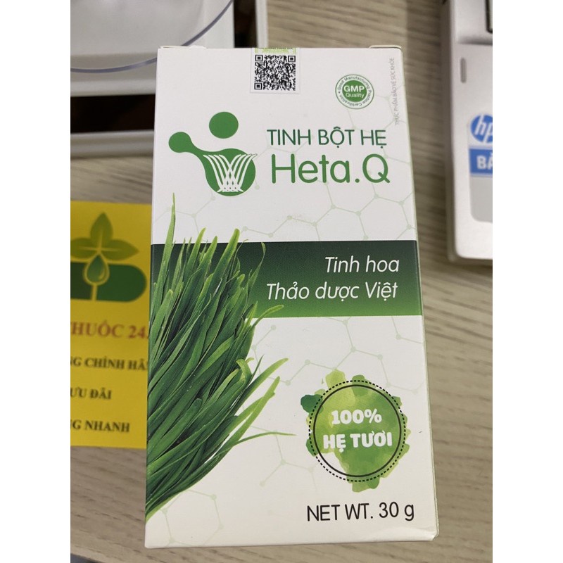 Bột Hẹ Heta.Q - Hỗ trợ điều trị táo bón, biếng ăn ở trẻ nhỏ (Hộp 30g)