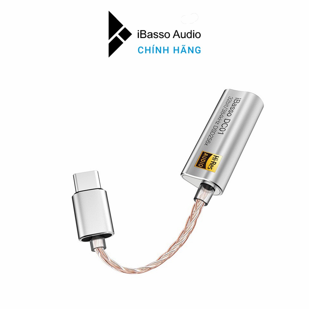 [Mã SKAMPUSHA8 giảm 8% đơn 300K] DAC/AMP di động iBasso DC01 - Hãng chính hãng | Giắc 2.5mm Balanced, DAC AKM4493EQ, Hi-