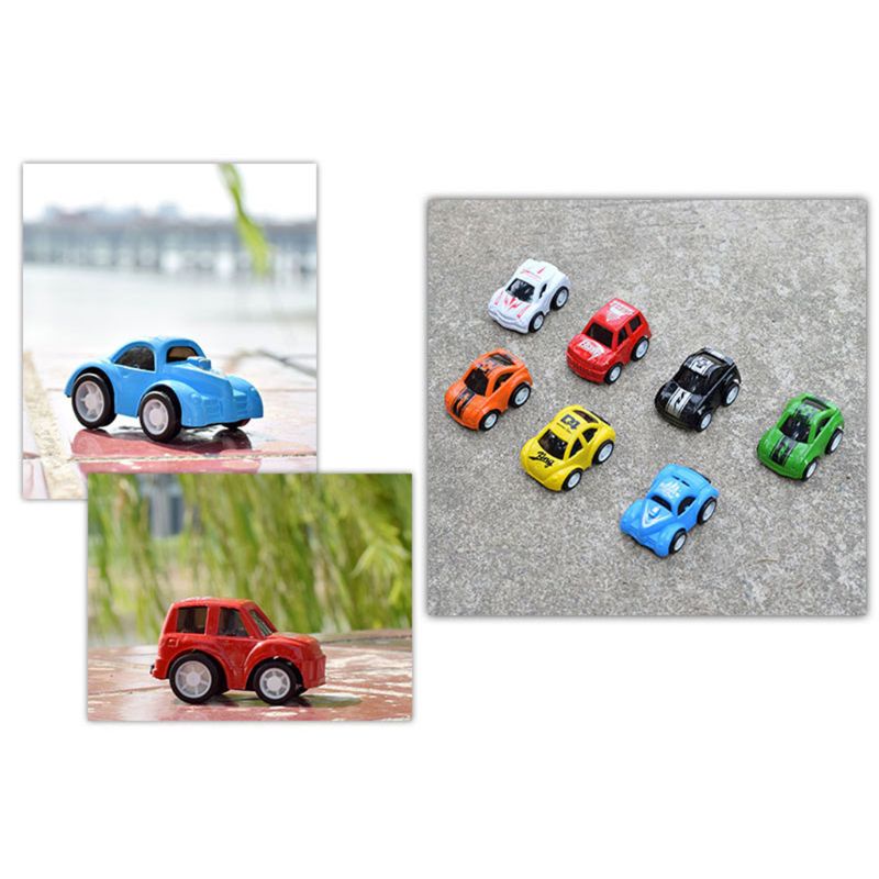 Xe đua đồ chơi mini nhiều màu sắc nhiều hoa văn cho bé