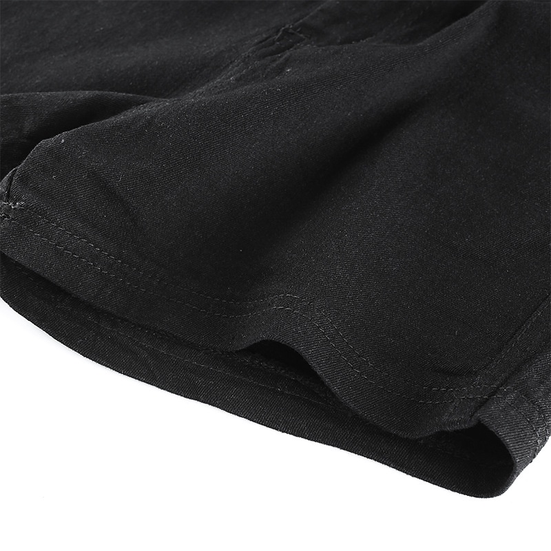 DUNEA Quần Short Jeans Lưng Cao Màu Sắc Đơn Giản Quyến Rũ Cho Nữ