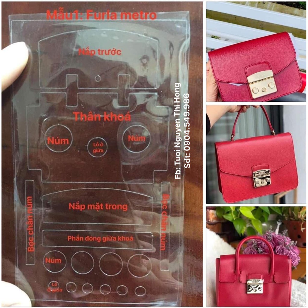 Miếng dán khóa túi Furla