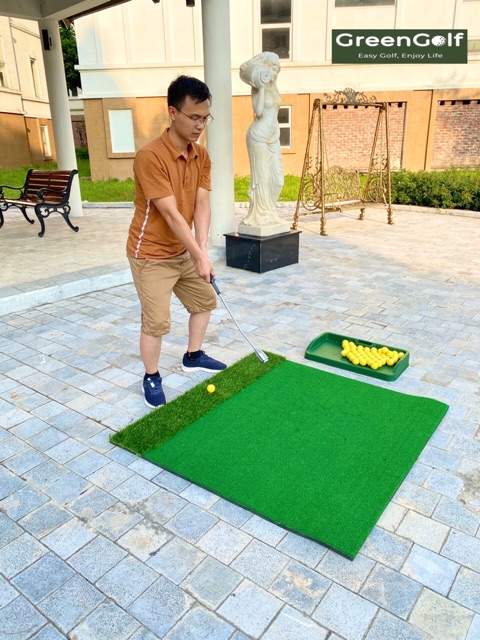 Thảm golf thảm Swing 150 có cỏ chip ( cao su dày 2cm)