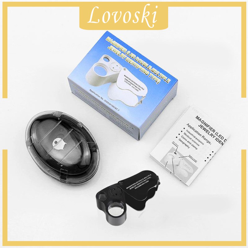 Kính LúP Trang SứC 30X 60X + 2 ĐèN LED Chuyên DụNg