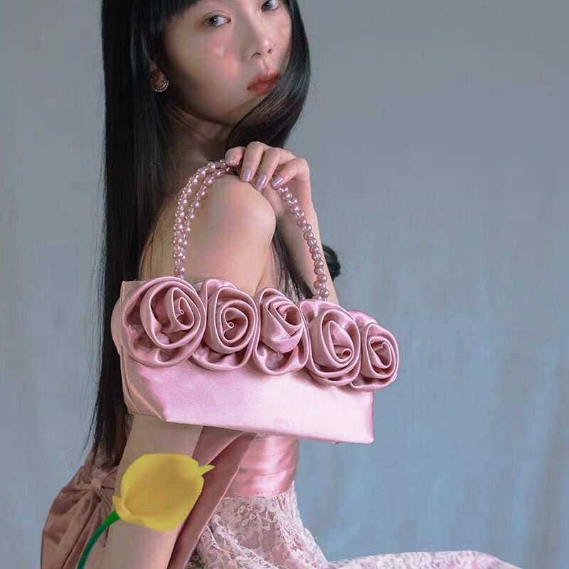 Túi xách kiểu hoa phong cách retro thời trang mới dành cho nữ