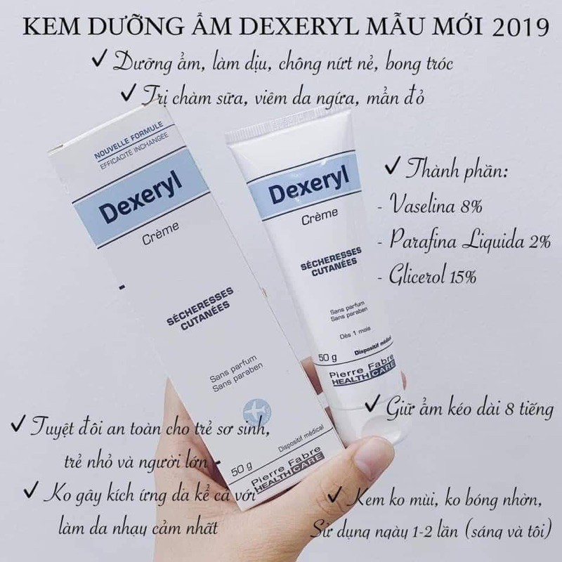 Kem nẻ Dexeryl hàng chuẩn nội địa Pháp