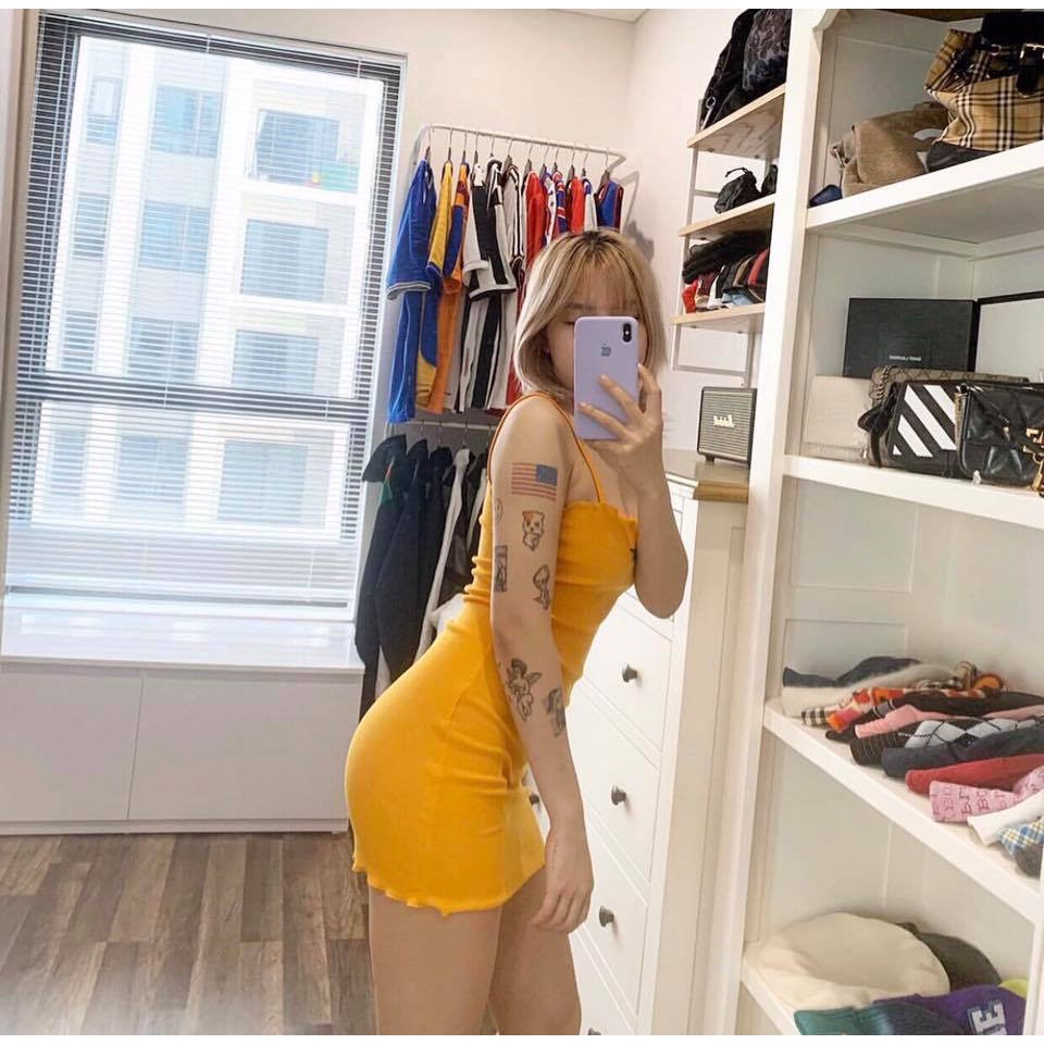 Đầm thun gân chữ Erorist