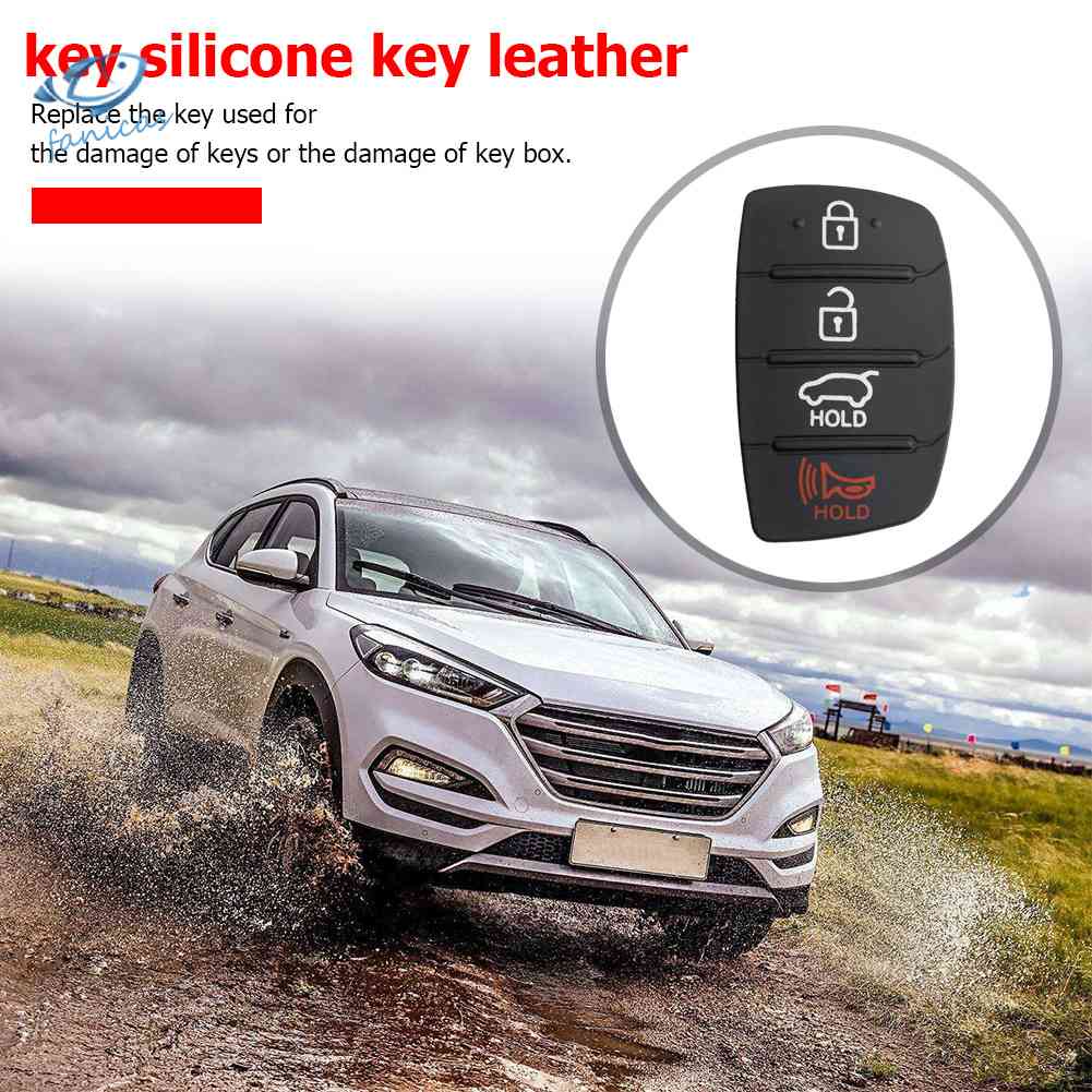 Vỏ ChìA KhóA ĐiềU KhiểN Từ Xa 4 NúT BấM Cho Hyundai