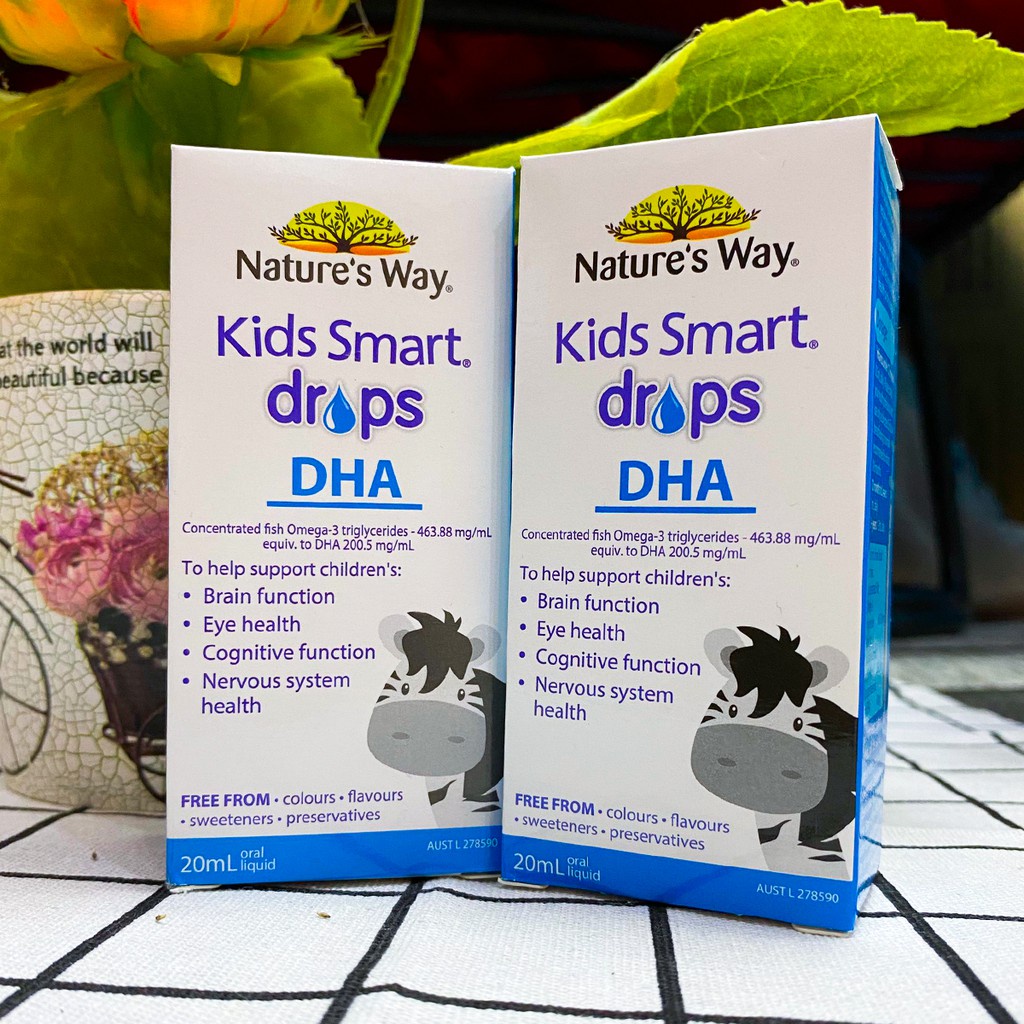 Nature’s Way Kids Smart Drops DHA 𝐍𝐄𝐖 bổ sung DHA cho trẻ mẫu mới