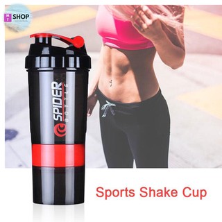 Bình lắc (shaker) whey protein 500ml (3 lớp)
