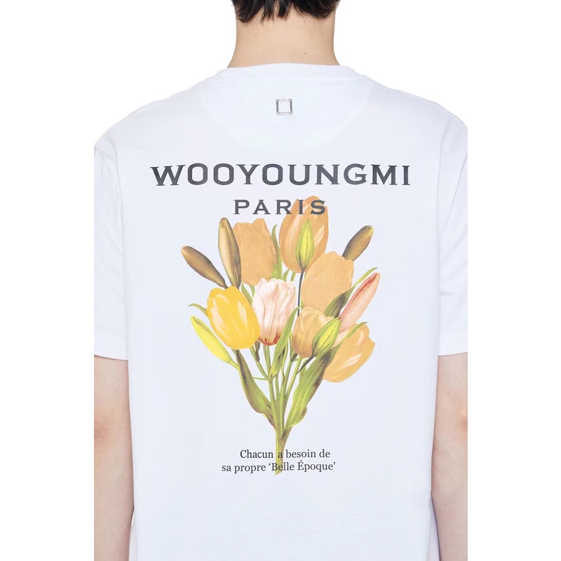 Áo Thun Ngắn Tay In Hình Hoa tulip Thời Trang Cho Cặp Đôi