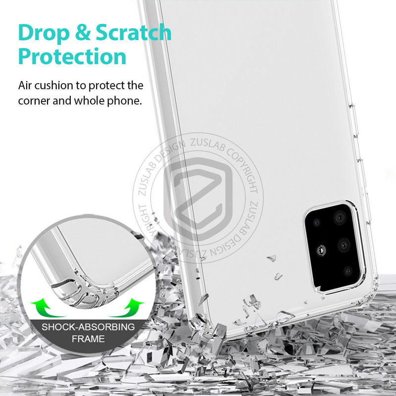 Ốp điện thoại TPU mềm trong suốt chống sốc cho Samsung Galaxy A21S A11 A01 A31 A41