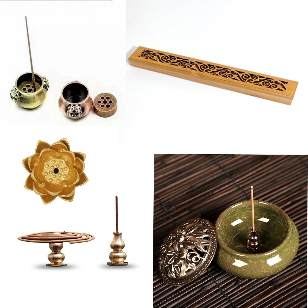 Đế cắm nhang hương vòng đặt hương cây dùng thắp hương để lư trầm phụ kiện thác khói