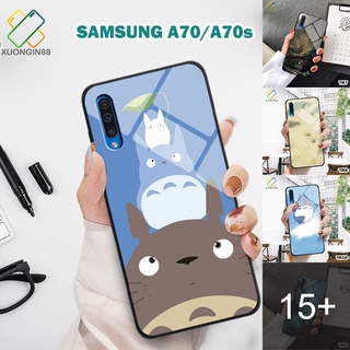 Ốp lưng Kính Samsung A70/A70s in 3D chủ đề Totoro