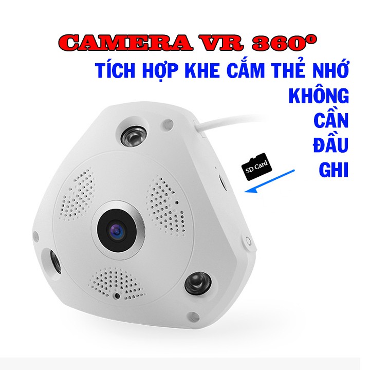 CAMERA WIFI GIÁM SÁT AN NINH VR 360 - CAMERA 3D XOAY 360 ĐỘ