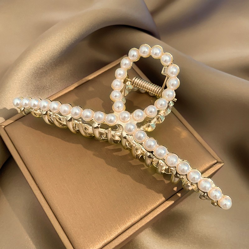 Kẹp Tóc Đính Ngọc Trai Nhân Tạo Thời Trang Hàn Quốc