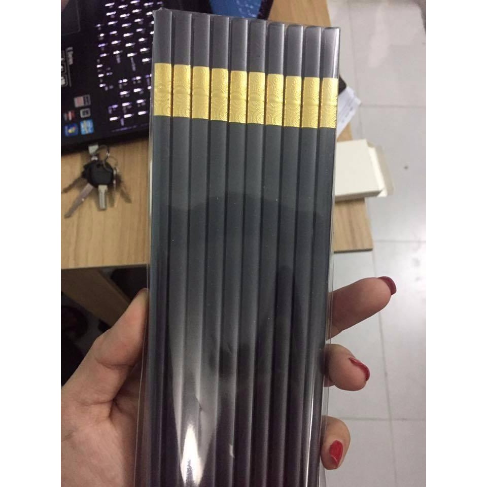 ❌ĐÃ KIỂM ĐỊNH⛔Bộ 10 Đôi Đũa Khảm Vàng Phong Cách Nhật Bản 2248 Chợ Tốt Store