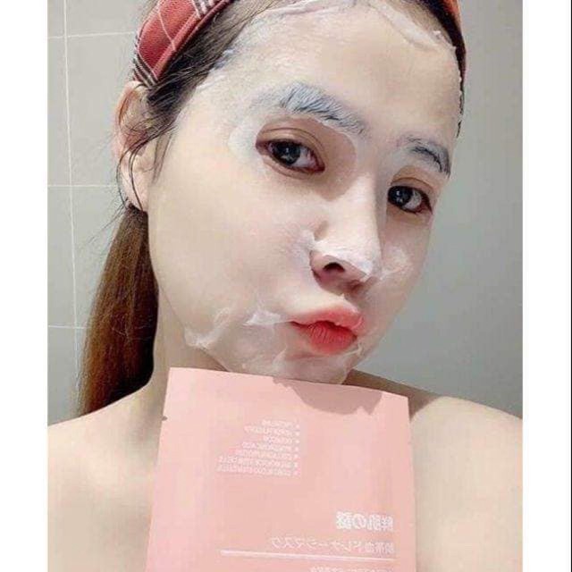 [ COMBO 10 cai ] Mặt nạ nhau thai Nhật Bản Rwine Beauty Stem Cell Placenta Mask