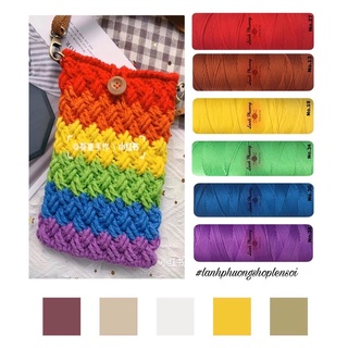 Sợi Dệt 2mm Móc Mũ, Túi Cuộn 125gr ( mã 01_ 40)