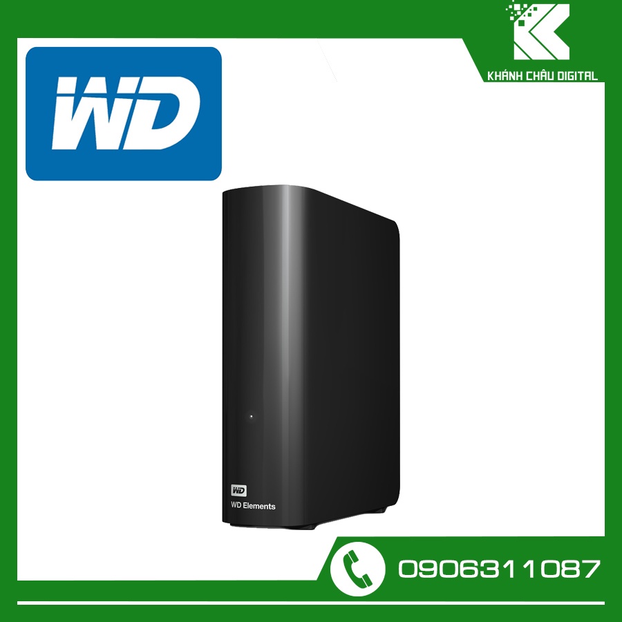 [Mã 33ELSALE hoàn 7% đơn 300K] Ổ Cứng Di Động HDD WD Elements Desktop 12TB 3.5 inch WDBWLG0120HBK