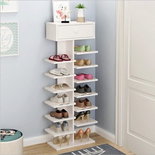 Kệ để giày hình cây - kệ để giày dép gỗ mdf có ngăn tủ tiện ích