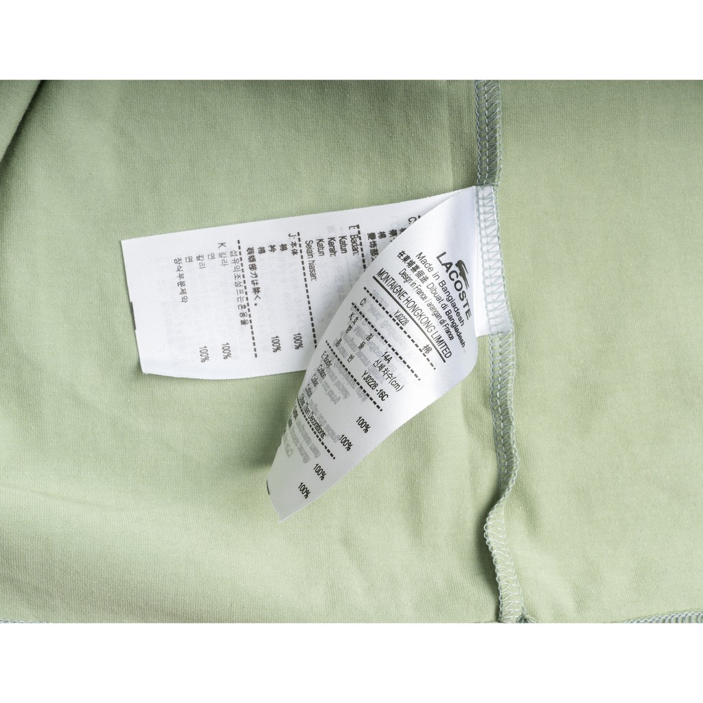 Áo thun Lacot xuất khẩu màu xanh lá nhạt vải cotton chất lượng cao cấp - Năng Động Khỏe Khoắn