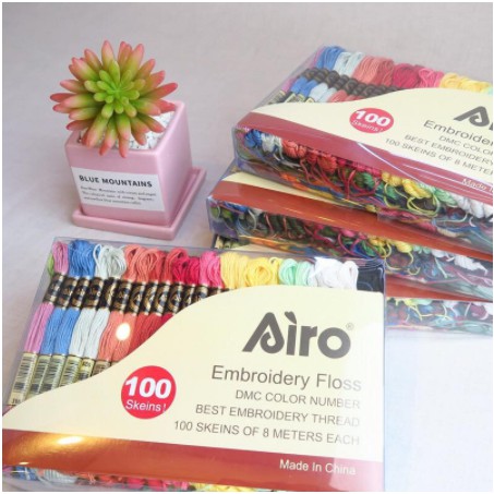 Set chỉ thêu Airo 100 tép