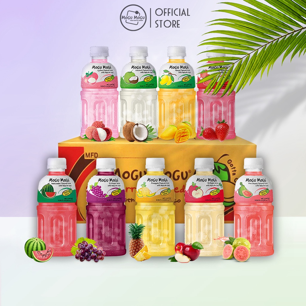 Thùng 24 Chai Nước Thạch Dừa MOGU MOGU