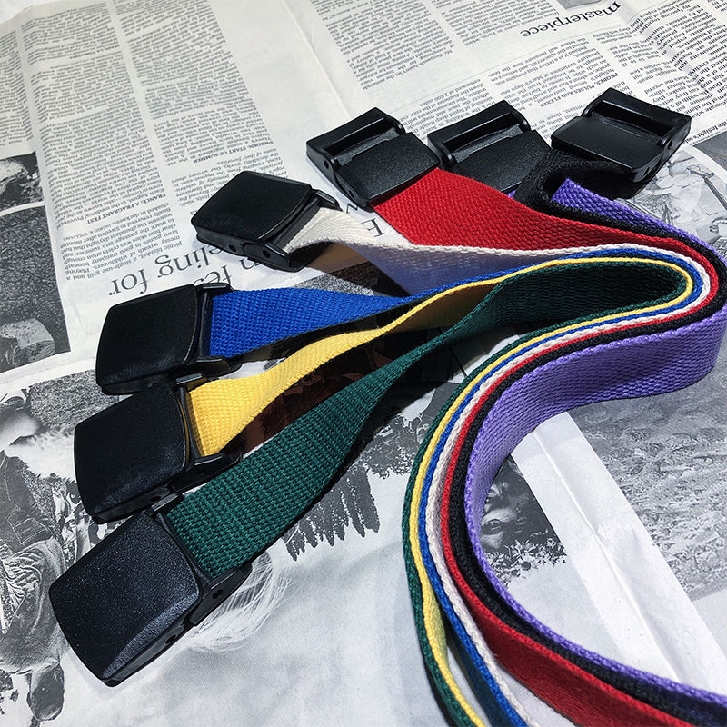 Thắt lưng bằng vải canvas nhiều màu sắc tùy chọn thời trang 22508