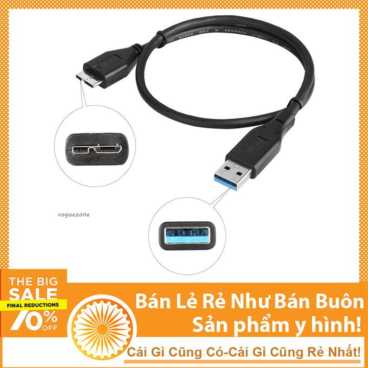 Dây Cáp USB Dùng Cho HDD Box - Ổ Cứng Di Động