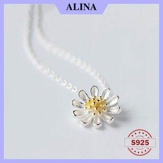 Dây chuyền bạc 925 alina hoa cúc 0118 f2
