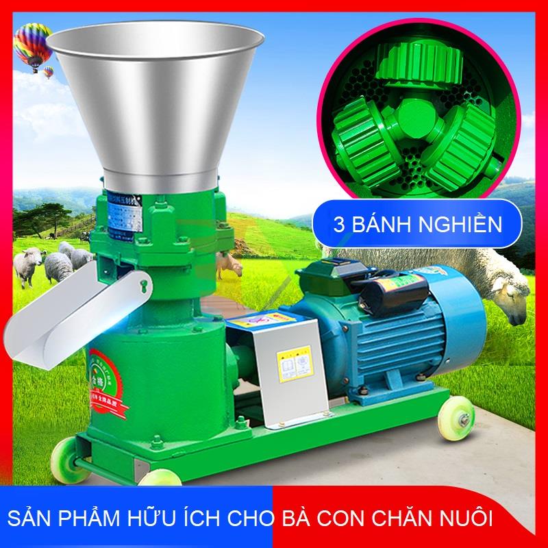 Máy ép cám viên cho Gia súc, Gia cầm, Cá EC.25, Máy xay nghiền thức ăn đùn viên cám