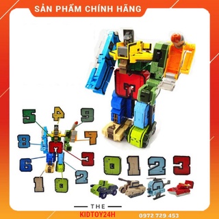 Bộ lắp ráp robot biến hình từ con số - đồ chơi thông minh