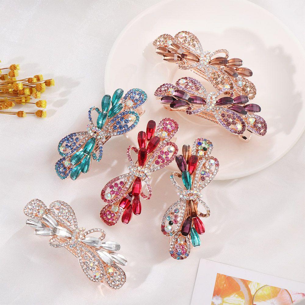 Kẹp Tóc Đính Hoa Bằng Nhựa Resin Xinh Xắn