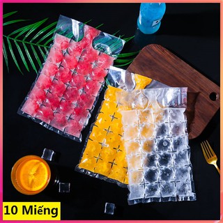 【Có hàng sẵn】 Bộ 10 cái 240 lưới Túi đá dùng một lần túi làm kem/đá viên sử dụng một lần tiện lợi khối băng làm 2019 NEW