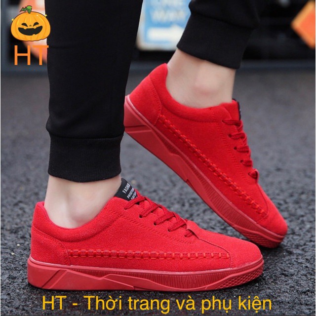 Giày Thể thao nam da lộn, cổ thấp, Sneaker mới nhất 2020, phù hợp đi làm, đi chơi | WebRaoVat - webraovat.net.vn