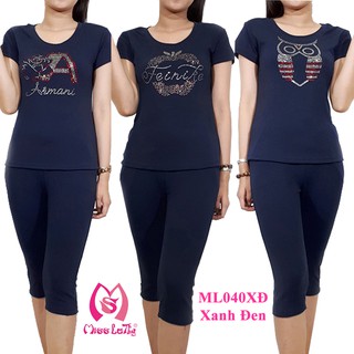 [FREESHIP từ 150k] ML040 - Bộ mặc nhà nữ Bo Rip  MISS LATHY
