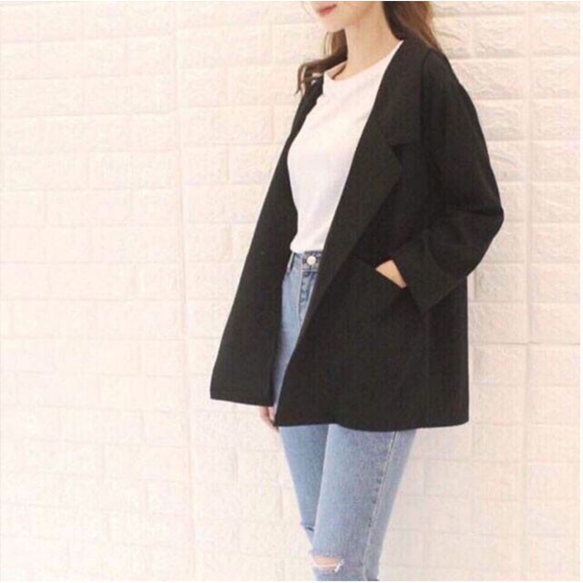 [HÀNG LOẠI 1] Áo vest blazer nữ màu đen một lớp style Korea trẻ trung thanh lịch (Thời trang công sở VIP) (Hàng y hình) | BigBuy360 - bigbuy360.vn
