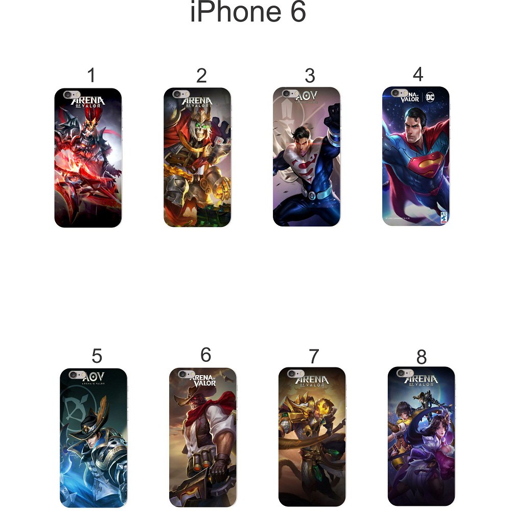 Ốp lưng iPhone 6 dẻo in hình Liên Quân M2