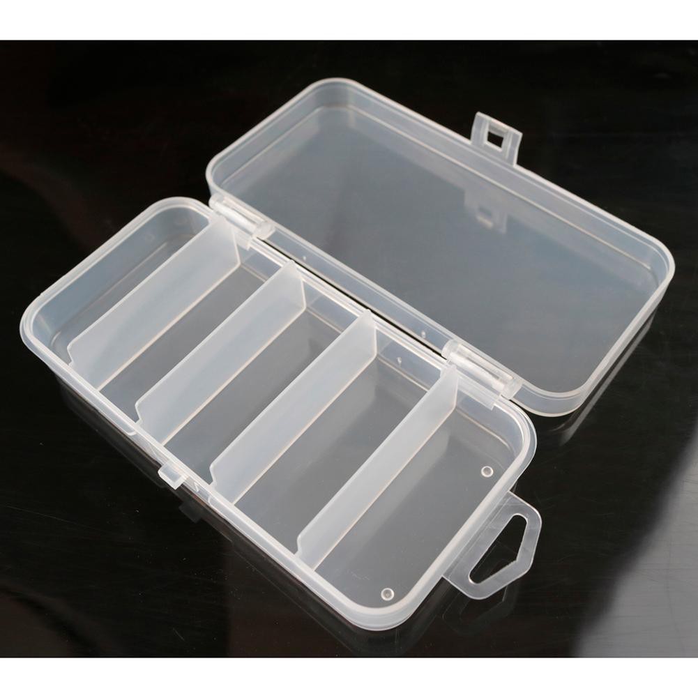 Hộp nhựa 5 ngăn đựng mồi câu cá