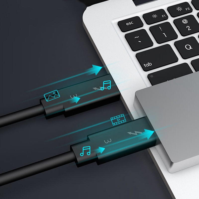 Dây Cáp Sạc Nhanh Type C Cho Thunderbolt 3 40gbps 100w 5k 70cm