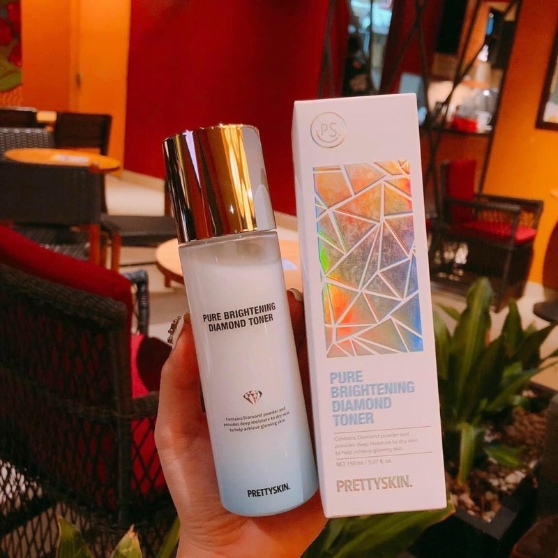 Toner và kem dưỡng nâng tone 𝐏𝐔𝐑𝐄  𝐃𝐈𝐀𝐌𝐎𝐍𝐃  𝐏𝐑𝐄𝐓𝐓𝐘𝐒𝐊𝐈𝐍 kim cương