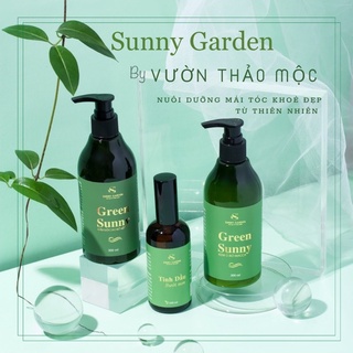 Bộ Dầu Gội Thảo Mộc giảm rụng tóc Sunny Garden (Tặng son dưỡng Bơ Mật Ong)
