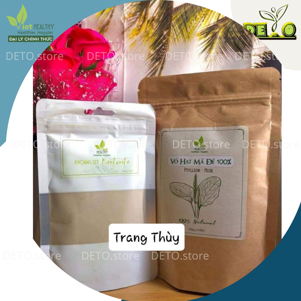 Khoáng Sét và Vỏ Hạt Mã Đề VietHealthy nhuận tràng, tốt cho sức khỏe.