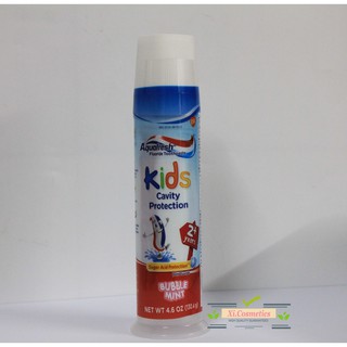 [ Date 07/2021 ] Kem đánh răng trẻ em Aquafresh Kids Cavity Protection (130, 4g) của Mỹ