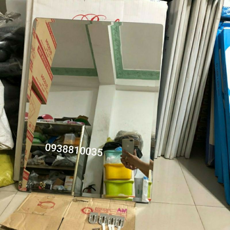 GƯƠNG SOI TREO TƯỜNG NHÀ TẮM NGANG 50 x CAO 70cm