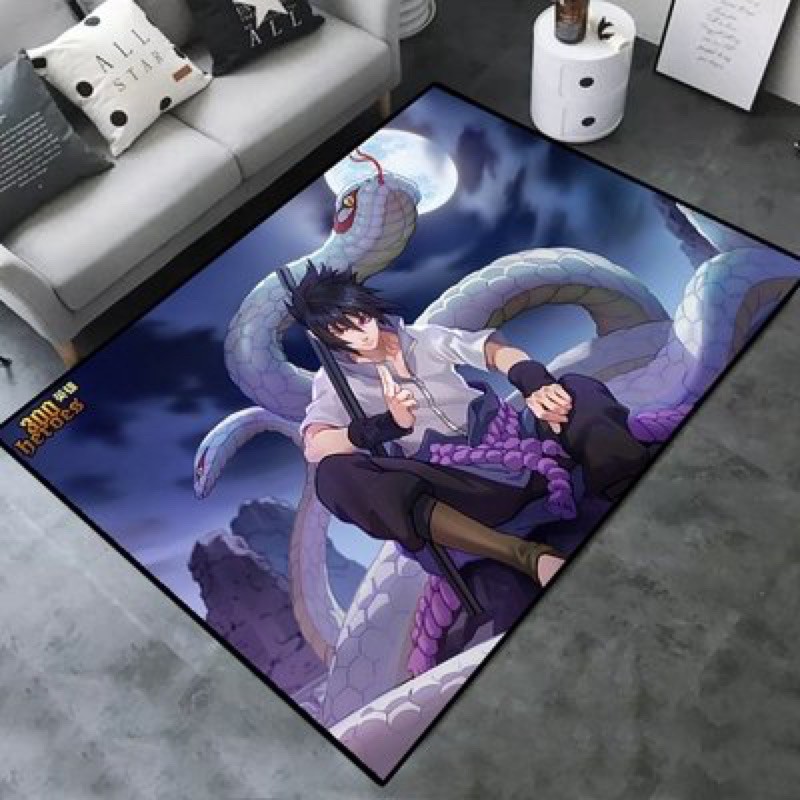 video [120x160cm]Thảm trải sàn Naruto 3 lớp chống trượt , trang trí phòng