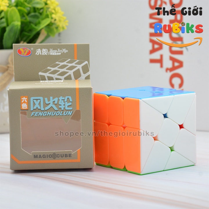 Rubik Windmill 3x3 Magic Cube YongJun YJ Stickerless - Rubic Biến Thể 6 Mặt.