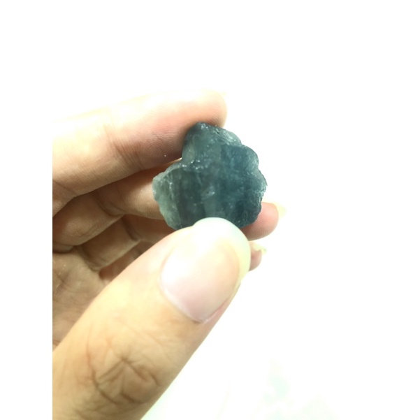 Đá thanh tẩy Blue Fluorite thô xanh lam xanh biển dùng cho handmade