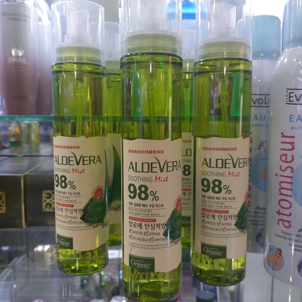 Xịt khoáng lô hội nha đam Aloe Vera Soothing Mist 98%